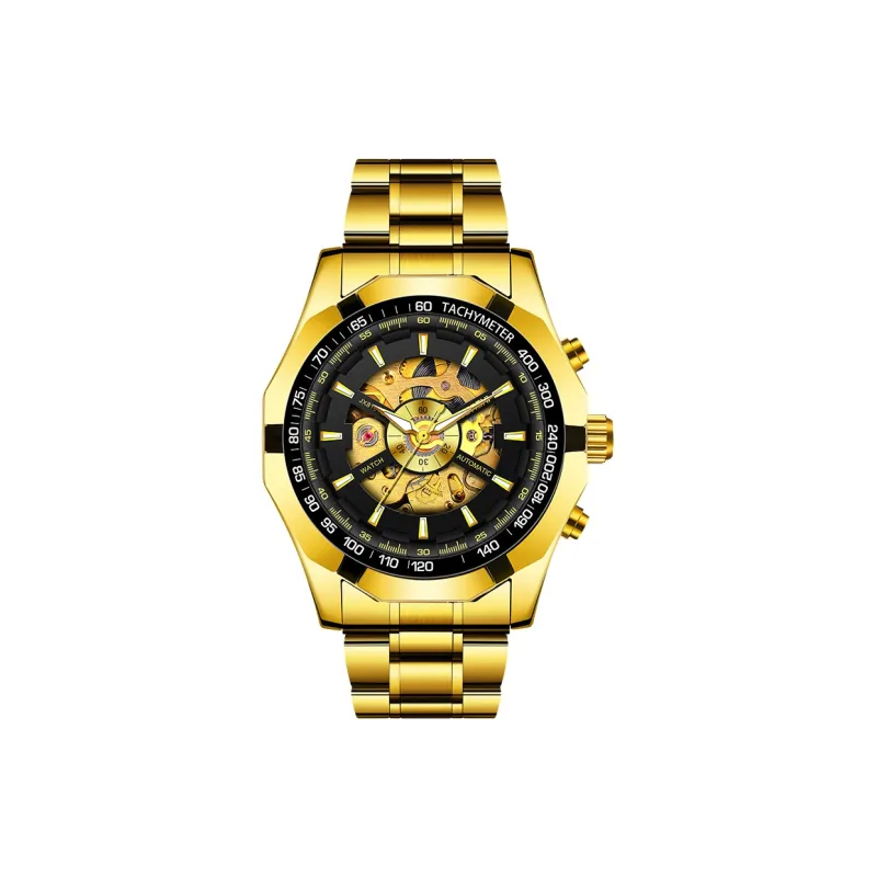 AIYISHI Automatic Mechanical Movement Watch Men's Watches Cut-Out Dial-12