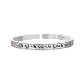 CUTE DAME S999 Sterling Silver Bracelets Women's Silver