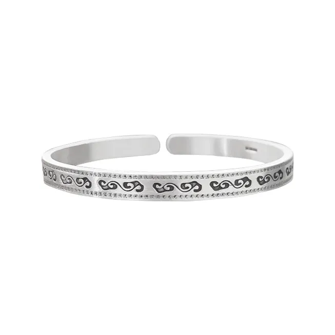 CUTE DAME S999 Sterling Silver Bracelets Women's Silver-0