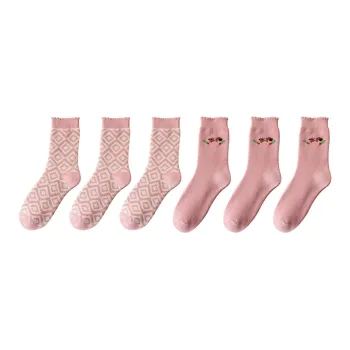 Cotton Gene Mid Calf Socks Women's Combo Set