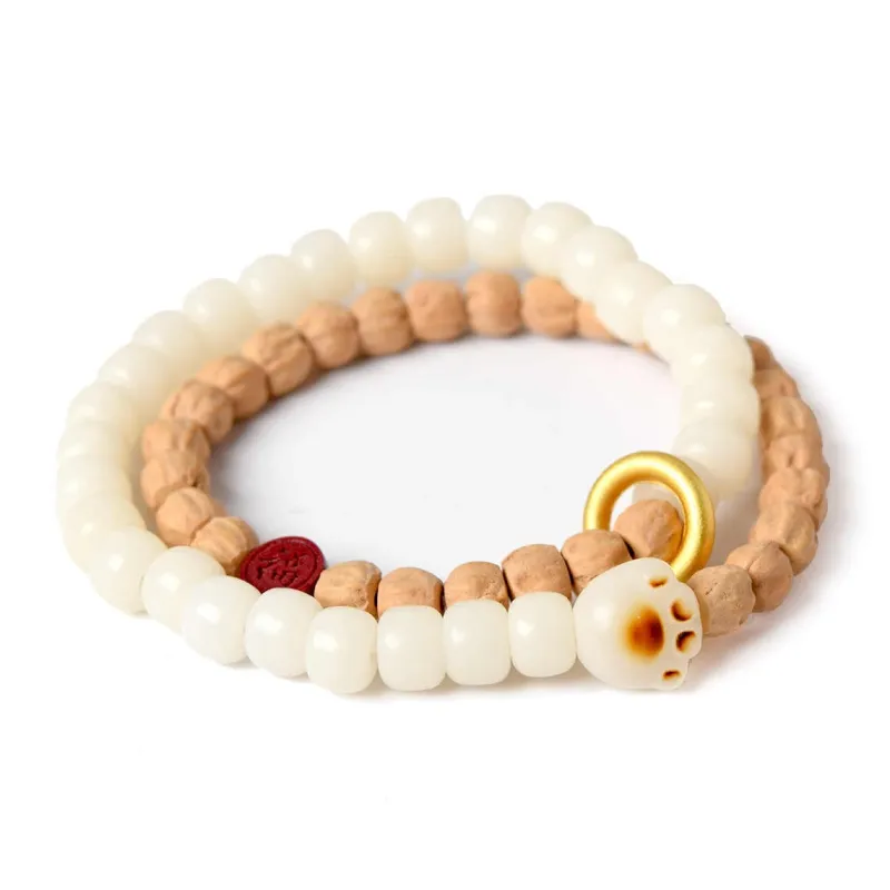 CUISHI Cacumen Platycladi Seeds Bracelets Unisex-0