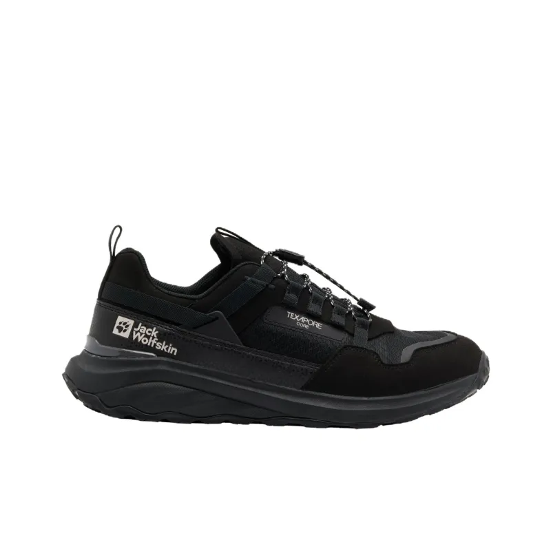 Jack Wolfskin Wear resistant And Waterproof Low Top Outdoor Shoes Men's Black-1