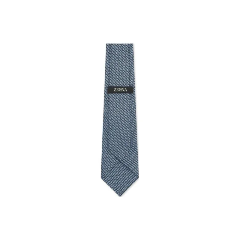 Ermenegildo Zegna Geometric Patterned Jacquard Tie-1