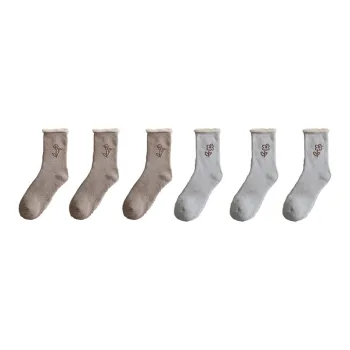 Cotton Gene Mid Calf Socks Women's Combo Set
