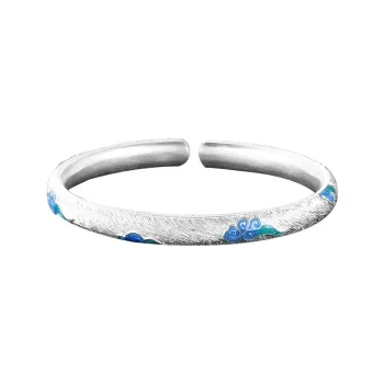 Silver Place 999 Fine Silver Bangles Women's
