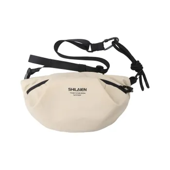 YUANTUZHE Nylon Sling Bag Unisex Black