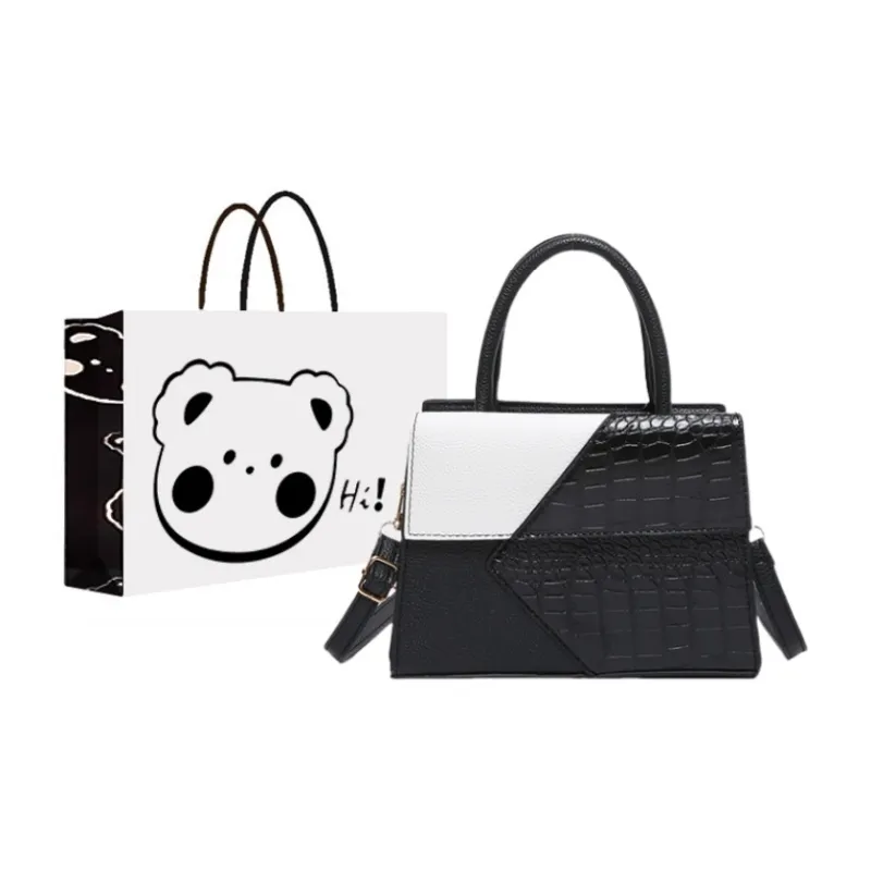 NX DOUGHNUT PU Niche Design Patchwork Small Square Bag One Shoulder Handbag Regular Women's Multicolor-8