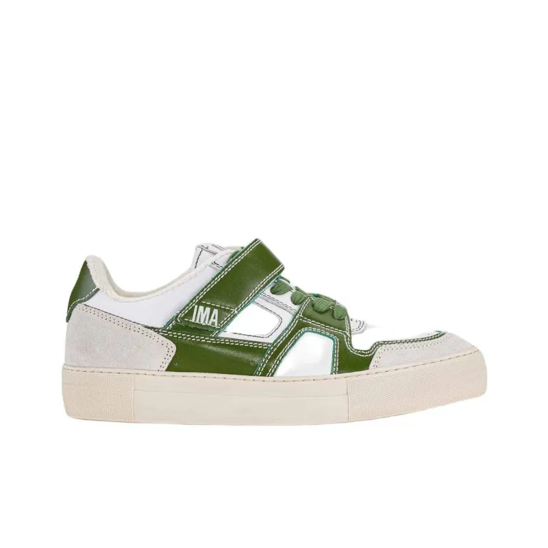 AMIPARIS Low Top Skateboard Shoes Men's White Green-1