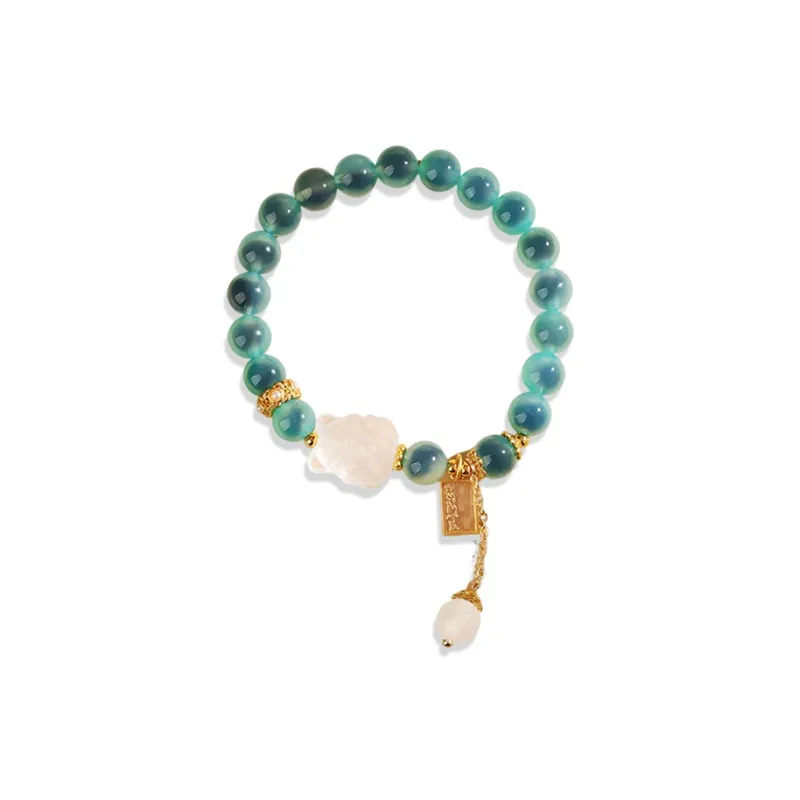 CANHUI Alloy Ninetales Fox Beaded Bracelet Women's-0