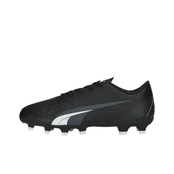 PUMA Ultra Play Anti-Slip Wear-Resistant Low-Top Kids' Soccer Shoes Black White Teenagers