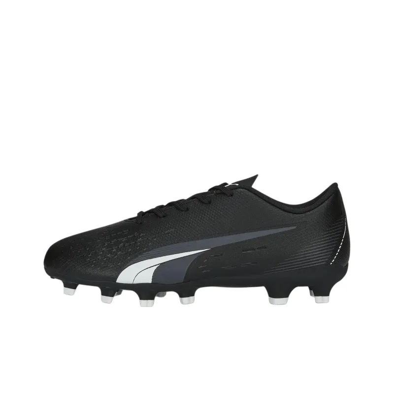 PUMA Ultra Play Anti-Slip Wear-Resistant Low-Top Kids' Soccer Shoes Black White Teenagers-0