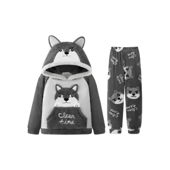Qiao Ni Tong Pajama Set Fall Winter Style Men's Image Color