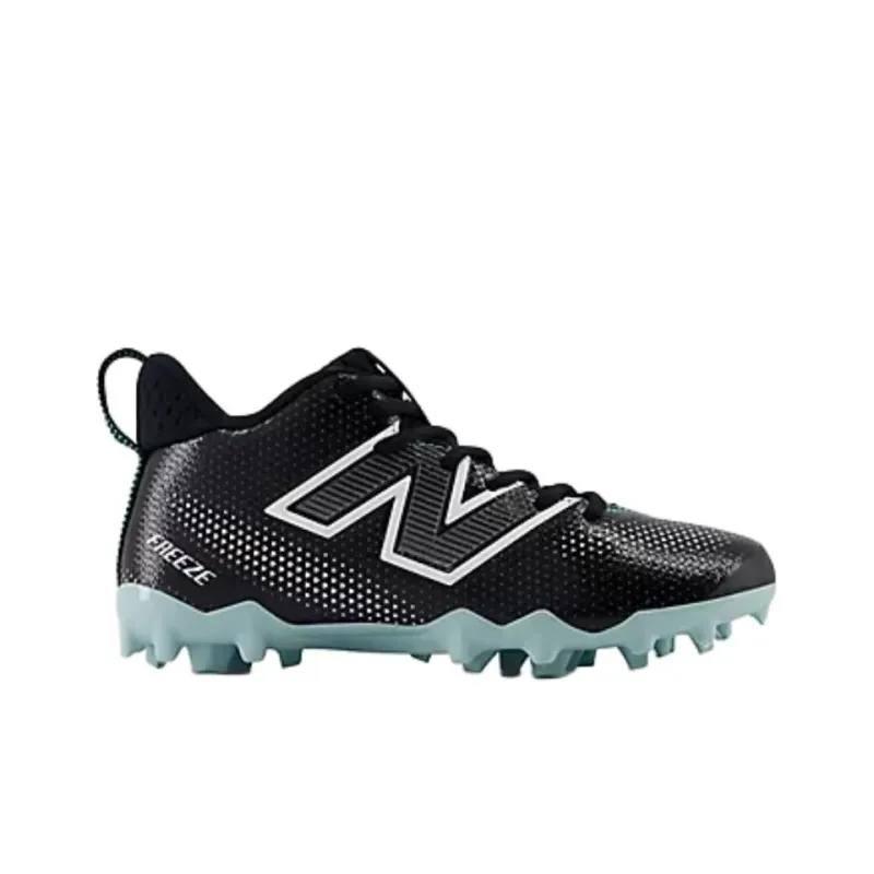 New Balance FreezeLX Anti Slip Wear Resistant Mid Top Kids' Soccer Shoes Black Teenagers-1