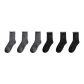 6 Pack (3 Dark Gray+3 Black)