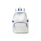 Blue White & Logo