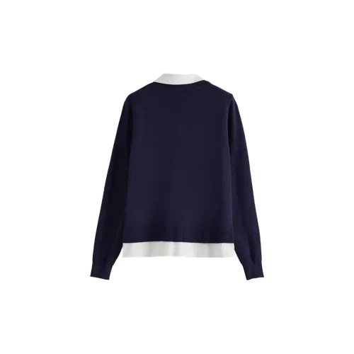 Oudifu Sweatshirt Women's Navy Blue