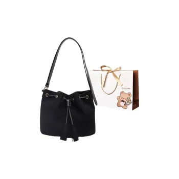 ERANGBEAR PU Bucket Bags Shoulder Bags Women's Black/Brown/Burgundy/Coffee