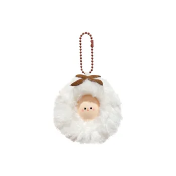 Baimao Plush+PVC+Metal Keychains Unisex