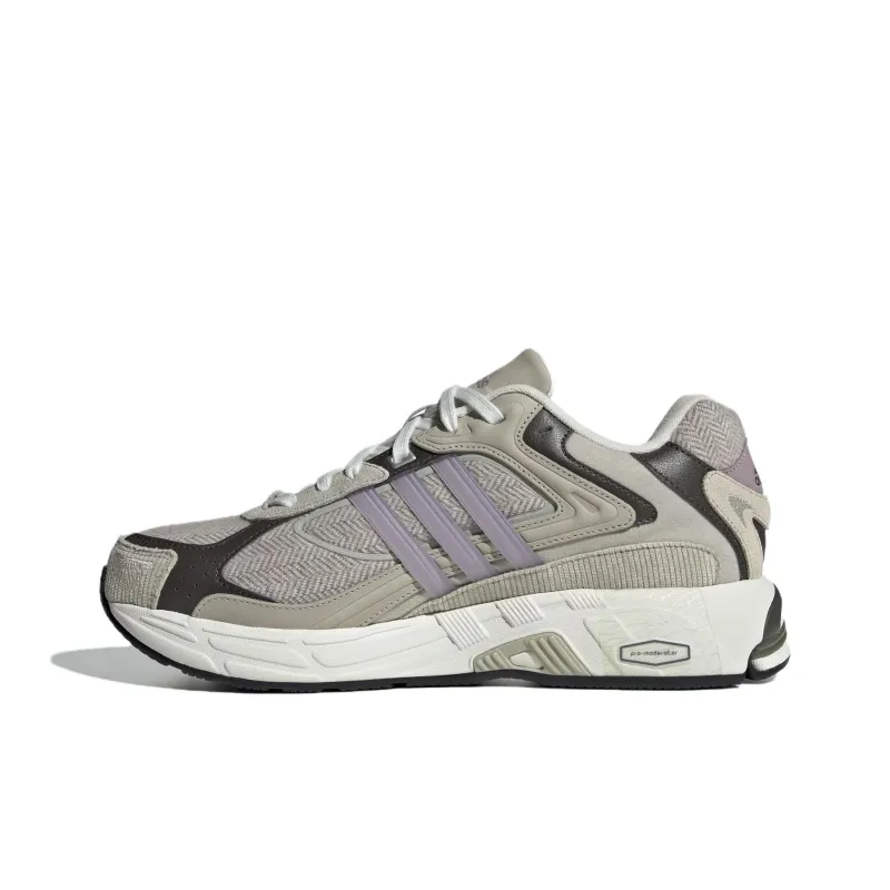 Adidas RESPONSE CL Anti Slip Wear Resistant Low Top Chunky Sneakers Unisex Gray Purple-1