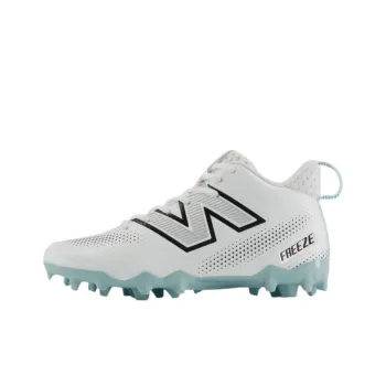 New Balance FreezeLX Anti Slip Wear Resistant Mid Top Kids' Soccer Shoes White Teenagers