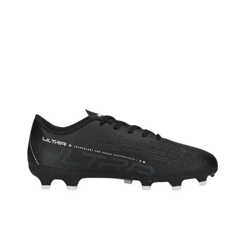 PUMA Ultra Play Anti-Slip Wear-Resistant Low-Top Kids' Soccer Shoes Black White Teenagers-1