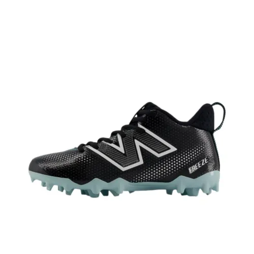 New Balance FreezeLX Anti Slip Wear Resistant Mid Top Kids' Soccer Shoes Black Teenagers