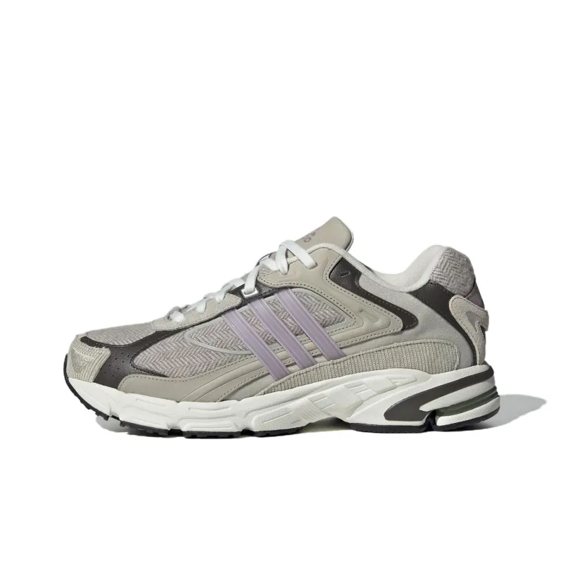 Adidas RESPONSE CL Anti Slip Wear Resistant Low Top Chunky Sneakers Unisex Gray Purple-0