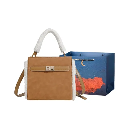 Elsvet Suede Shoulder Bag, Handbag Regular Women's Brown