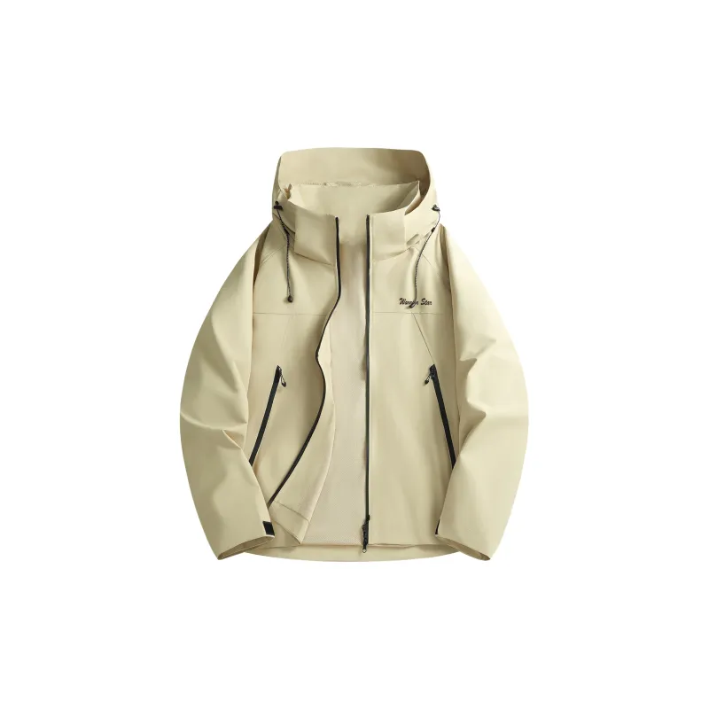 Warrior Lace Up Waterproof And Windproof Windbreaker Jacket Unisex-72
