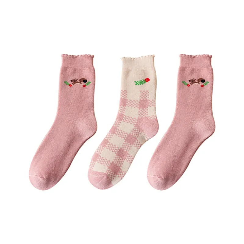 Cotton Gene Mid Calf Socks Women's Combo Set-0