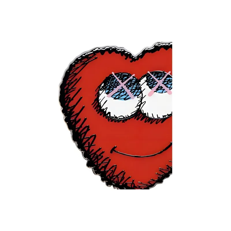 KAWS x NGV Heart Pin Trend Based Products 4cm-1