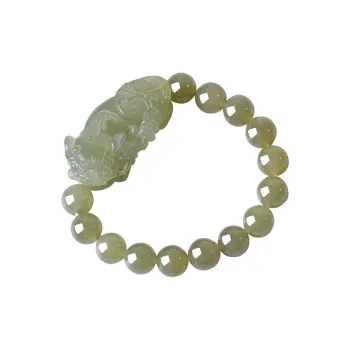 Survival Hetian Jade Bracelets White Jade/Pale Greenish White Jade Unisex