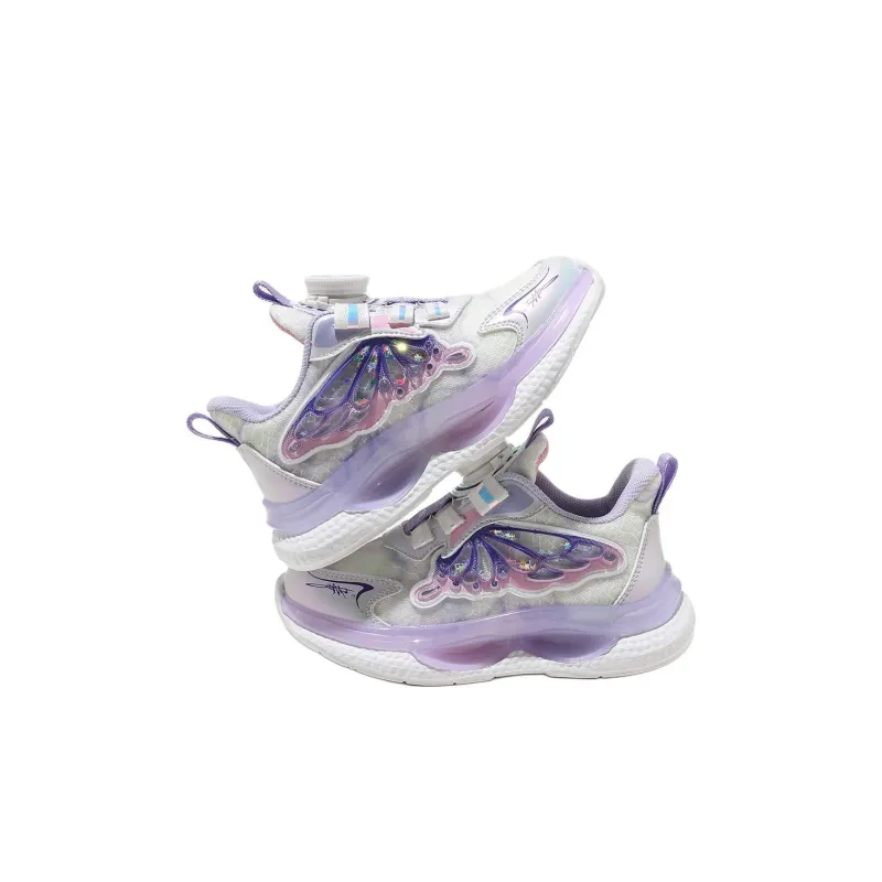 ABC KIDS Slip Resistant Anti Kick Cushioning Rebound Quick Dry Lightweight Cushioning Kids Lifestyle Shoes Purple Kids'-1