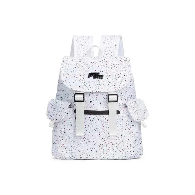 LOVERPUSS Fabric Backpack Regular Unisex White-1