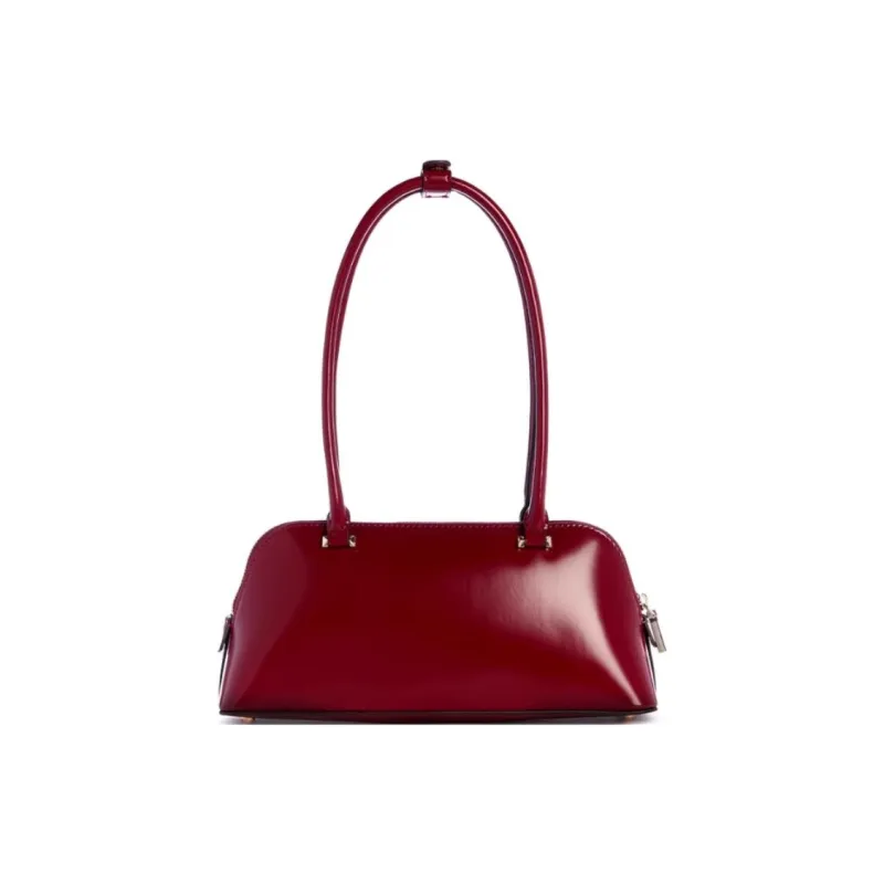 GUESS Artificial Leather Shoulder Bag Medium Size Women's Red-2