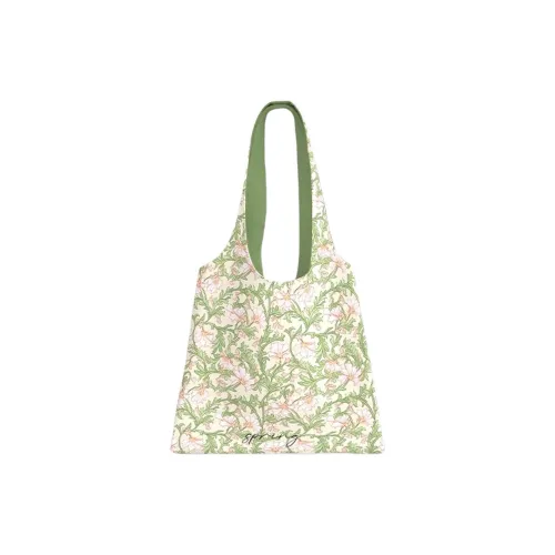 AOSONG Suede Tech Fabric Shoulder Bag Regular Unisex Green