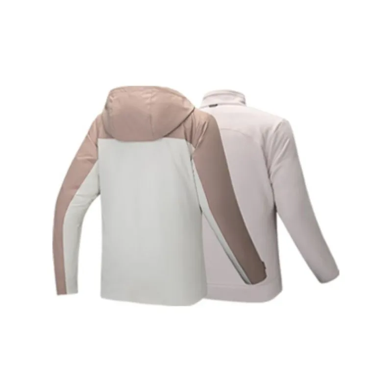 Anta Outdoor Collection Warm Windbreaker Jacket Women's Pumpkin Umber/Vanilla White/Lotus Gray-1