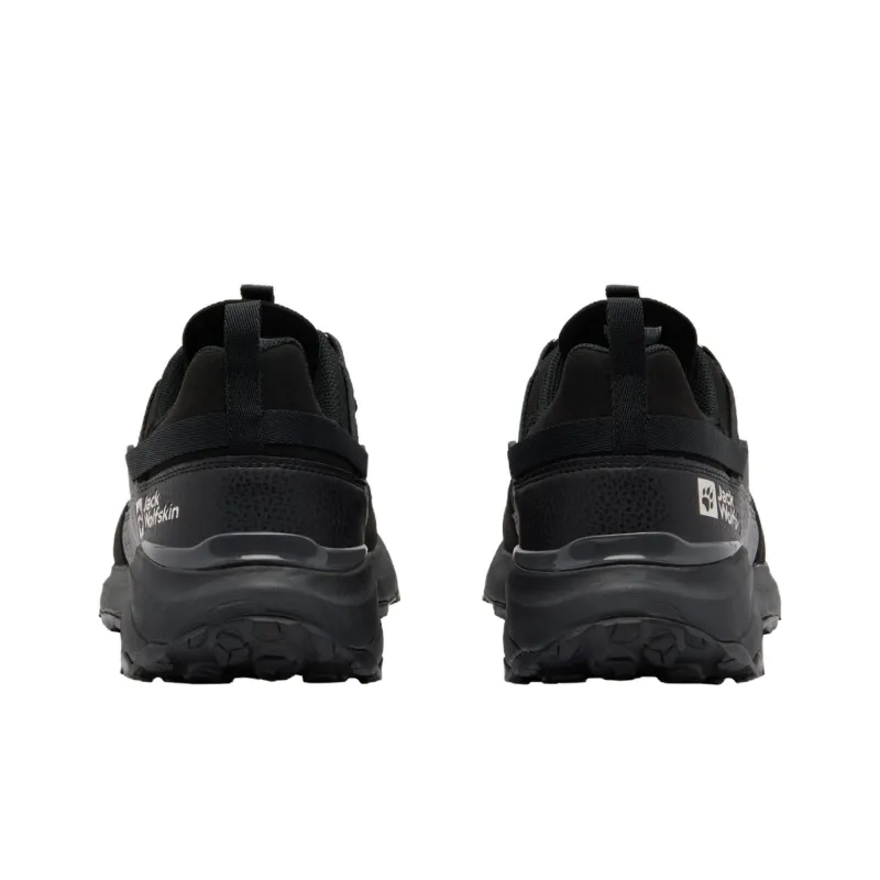 Jack Wolfskin Wear resistant And Waterproof Low Top Outdoor Shoes Men's Black-5