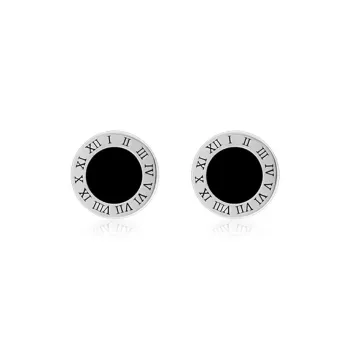 GUDUD Alloy Stud Earrings Men's