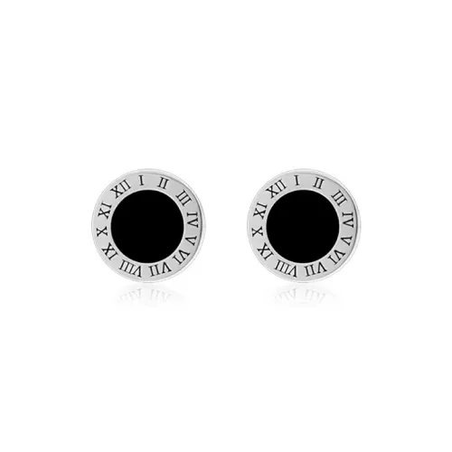 GUDUD Alloy Stud Earrings Men's