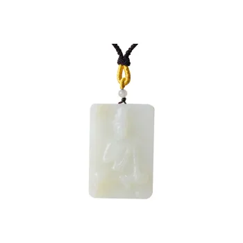 FENGFEIHUANG Hetian Jade Necklaces White Jade/Pale Greenish White Jade Men's