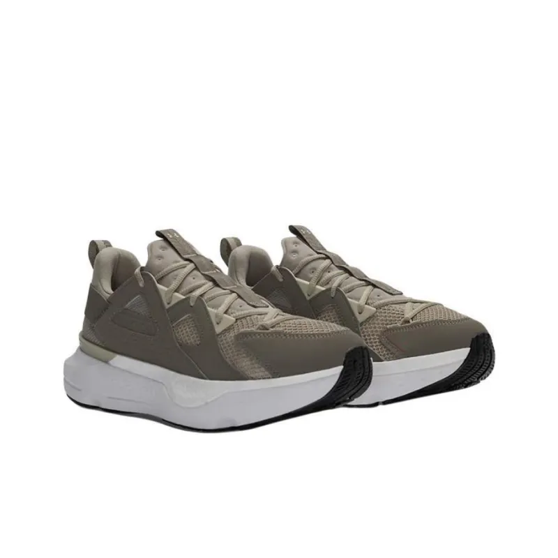 Under Armour Anti Slip Wear Resistant Low Top Casual Shoes Unisex Taupe-2