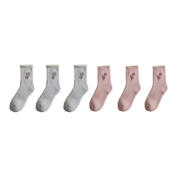 Cotton Gene Mid Calf Socks Women's Combo Set
