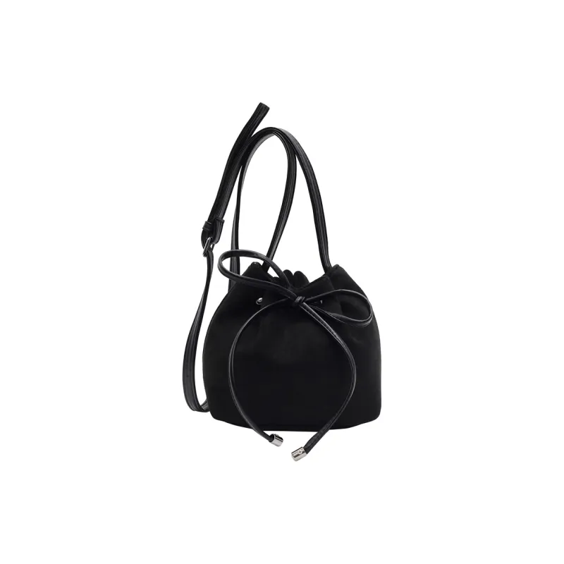 Morellybear Suede Shoulder Bag, Crossbody Bag Regular Women's Black/Light Khaki/Brown/Coffee-0
