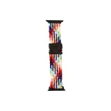 Apple Parachute Buckle Woven Nylon Loop White Rainbow