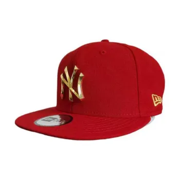 New Era Cotton, Metal Baseball Caps Unisex Red