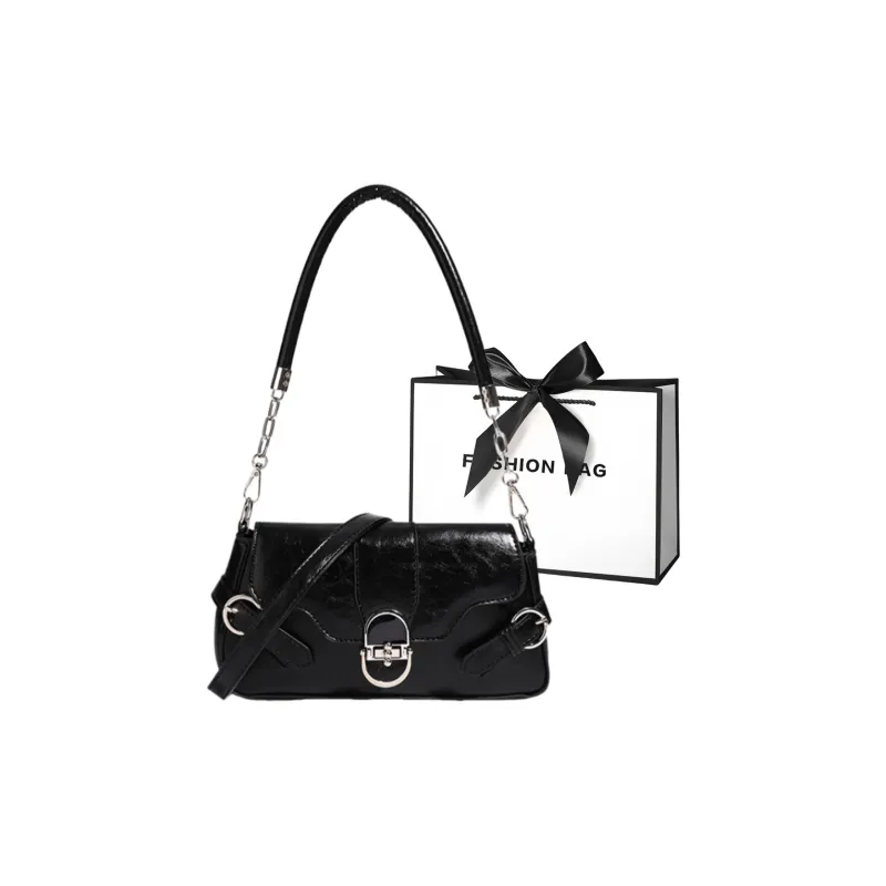 LETOO PU Shoulder Bag Regular Women's Black/White/Pink-0
