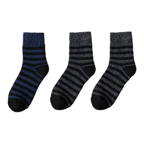 Cotton Gene Mid Calf Socks Men's Combo Set
