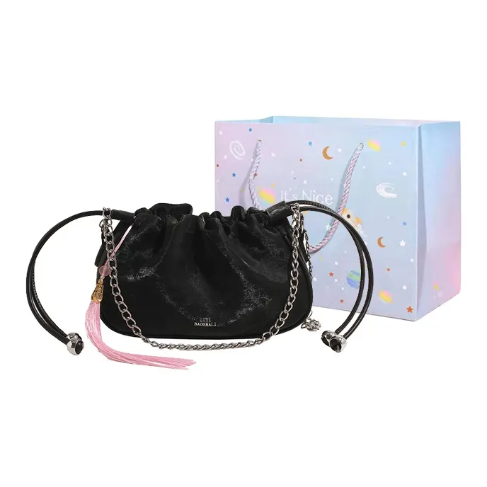GOX PU Crossbody Bag, Shoulder Bag Women's Silver/Black/Pearl Pink/Glossy Silver-6