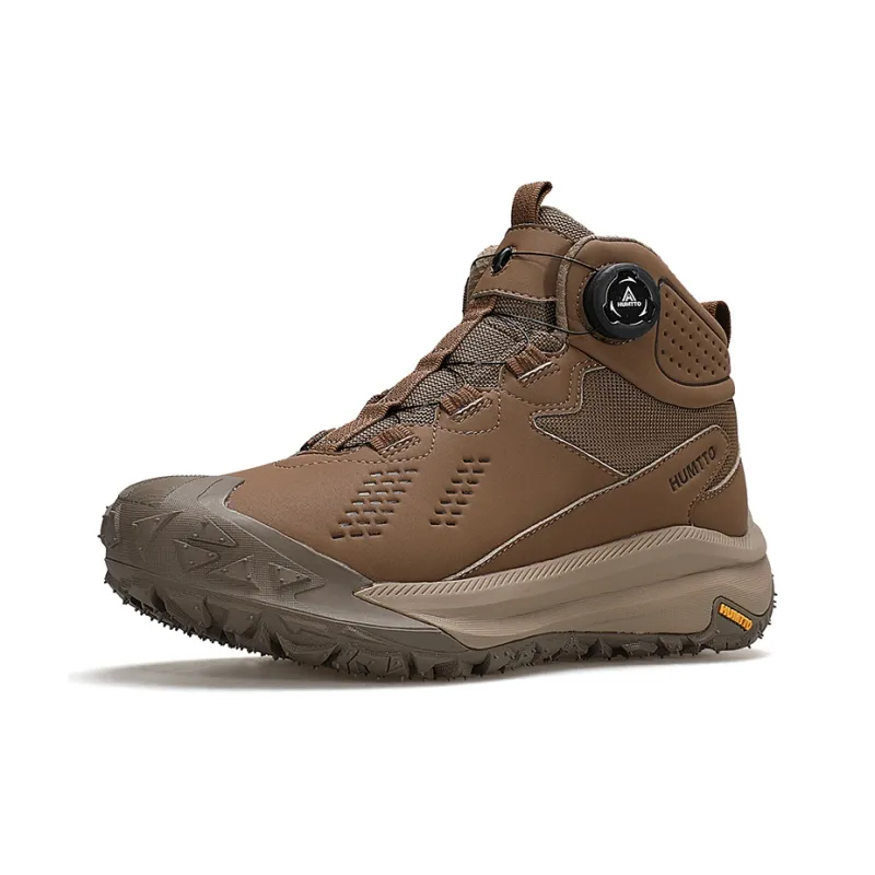 HUMTTO Coverage Impact Resistant Rebound High Top Outdoor Shoes Men's Brown-1